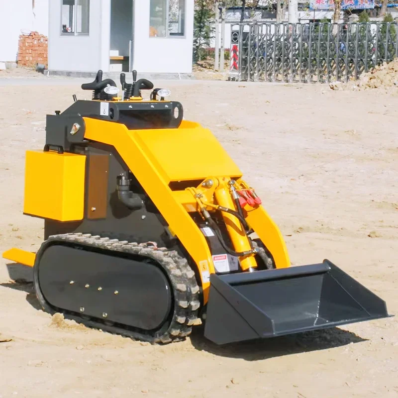 Cheap Tracked Vehicle Crawler Skidsteer 21HP Small Mini Skid Steer Loader Construction Equipment for Sale