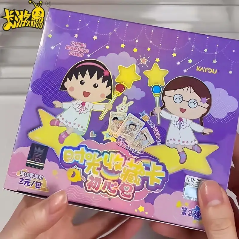 

KAYOU оригинальные коллекционные карты Chibi Maruko Chan, комедийные анимированные персонажи, романтические фэнтезийные ограниченные карты, игрушки, подарки для девочек
