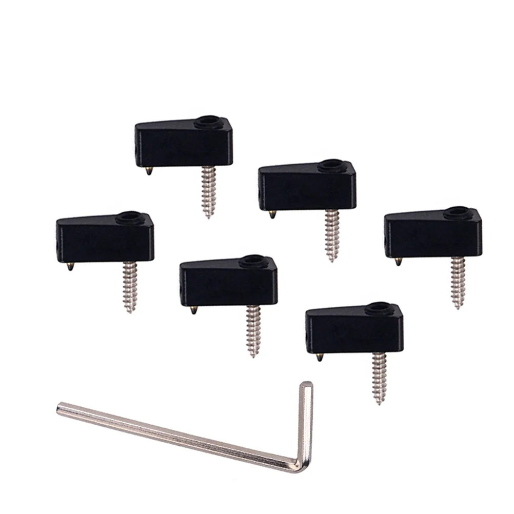 

Electric Guitar Headless Triangle Tremolo Bridge String Locks Strings Locking Metal Nut Block Clamp Screws Guitar Parts