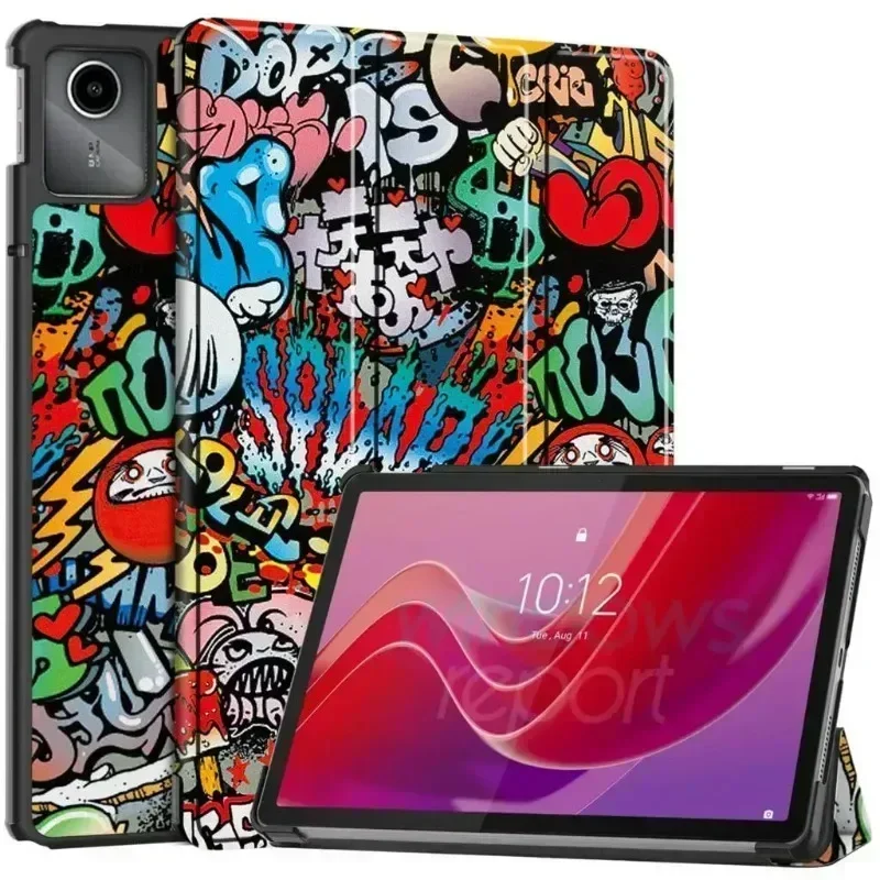 Case for Lenovo Xiaoxin Pad 2024 TB331FC 11 Inch Tri-Folding Stand Magnetic Soft TPU Back Cover for Lenovo Tab M11 TB330FU Case