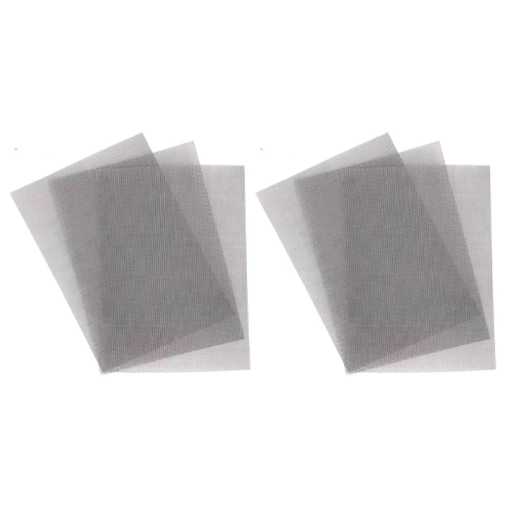 

Stainless Steel Mesh Set of 6 304 Material 20 Mesh for Ventilation Grilles for Light Shaft Covers and Window Grilles
