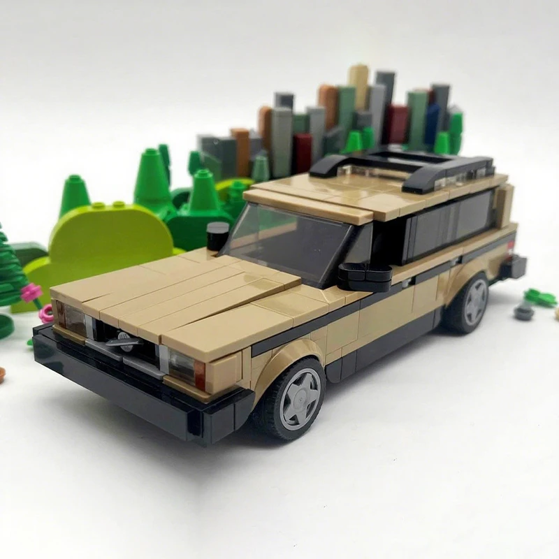 

411pcs MOC Brick 240 Wagon City Champion Supercar Building Blocks Christmas Gift Toy to Develop Patience and Concentration