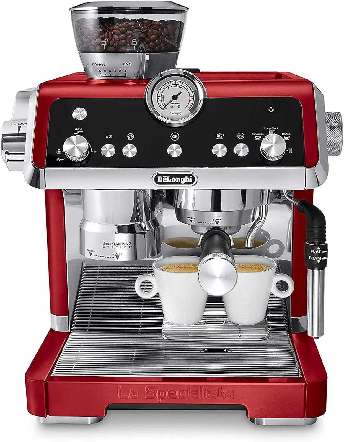 Espresso Machine with Sensor Grinder, Dual Heating System, Advanced Latte System & Hot Water Spout for Americano Coffee or Tea