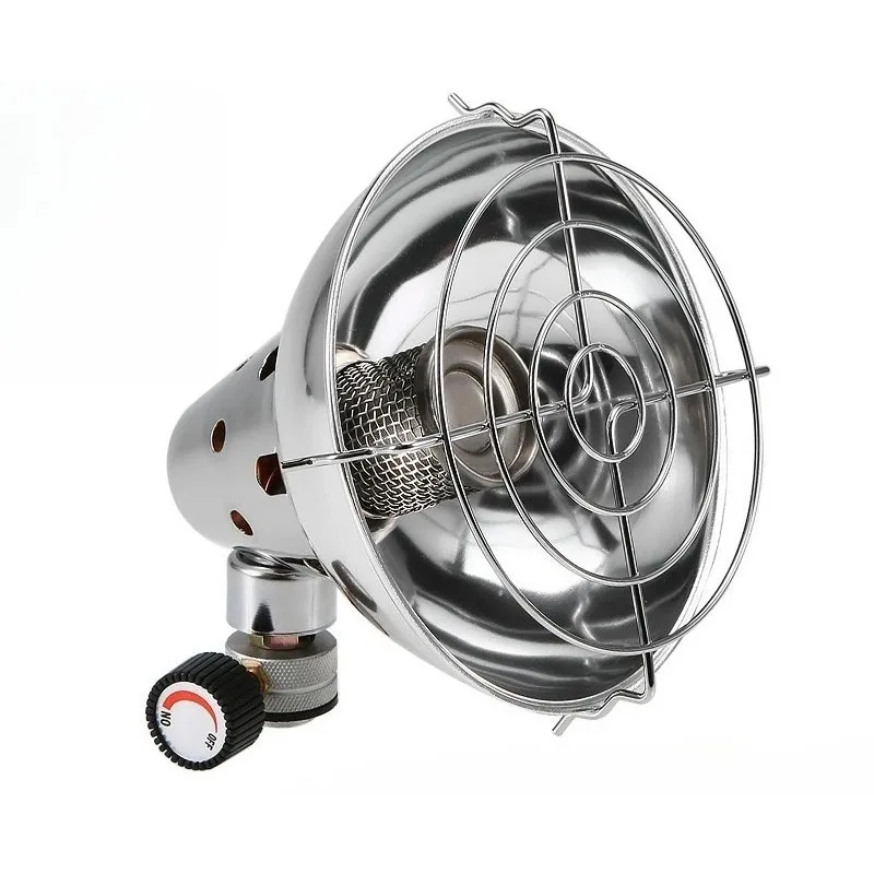 سخان غاز للطوارئ في الهواء الطلق محمول - مزود ببطانية طوارئ، وموقد تسخين للتخييم، ومفتاح لمجموعة النجاة الخارجية