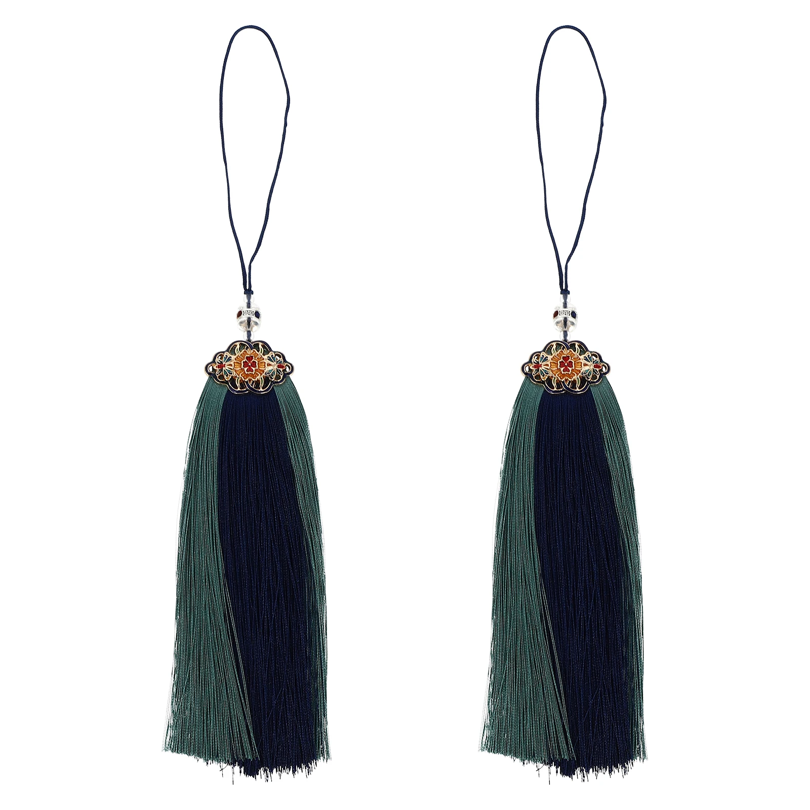 

2Pcs Decorative Tassels Polyester Braided Chinese Ornaments Home Car Bag Pendant Handmade Crafts Sewing Supplies Meaningful