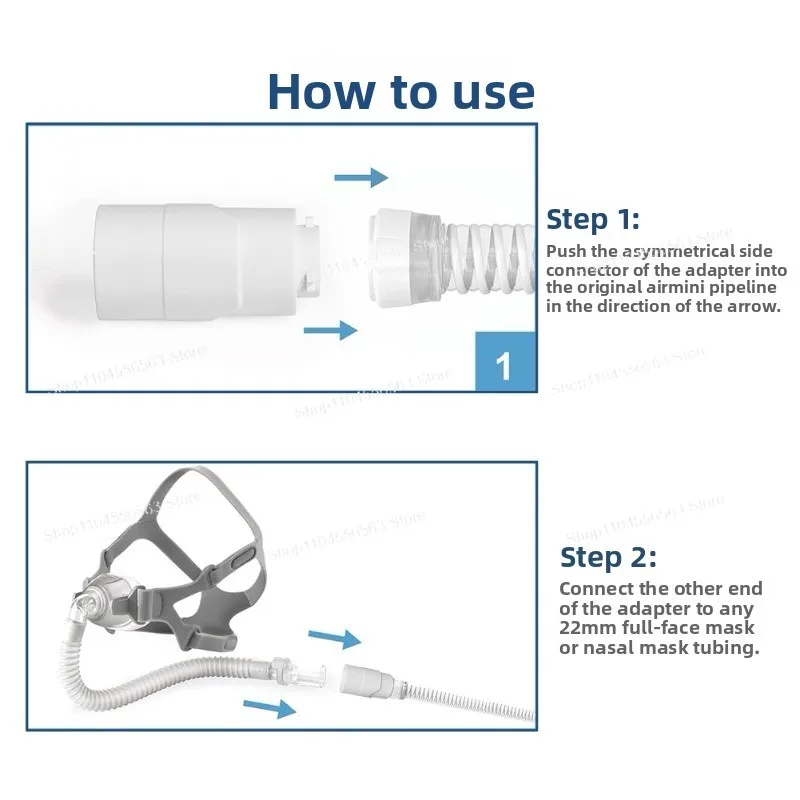 Pipeline Adapter 22mm Specification, Mini Equipment Adapter Accessories, Suitable for Ordinary Nasal Masks
