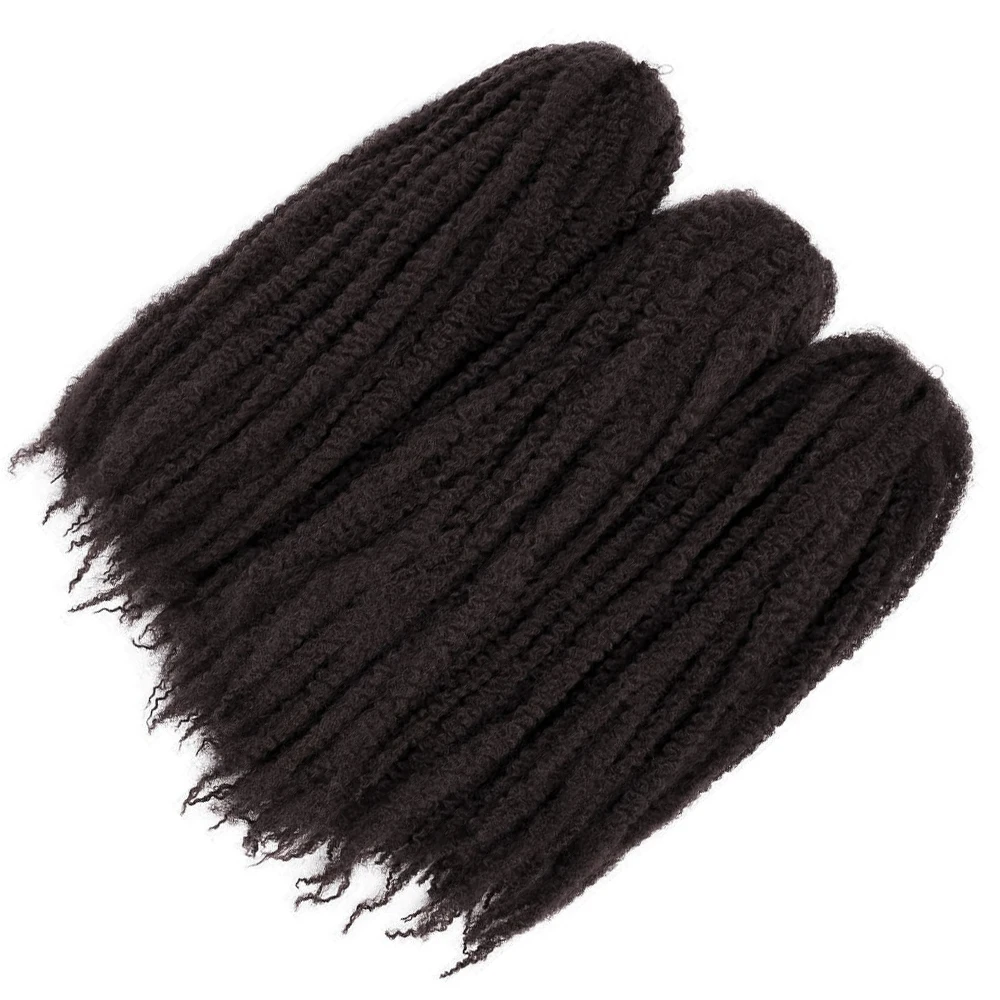 Extensiones de cabello trenzado para trenzas, pelo sintético estilo Marley Afro, Kanekalon, Bob, Marley, Ombre, fácil de trenza