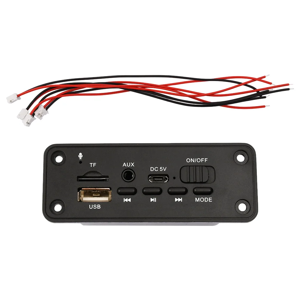 6W 2*3W Amplifier Bluetooth 5.0 DC 5V MP3 Decoder Board Car Audio USB TF FM Radio Module MP3 Player With Remote Control