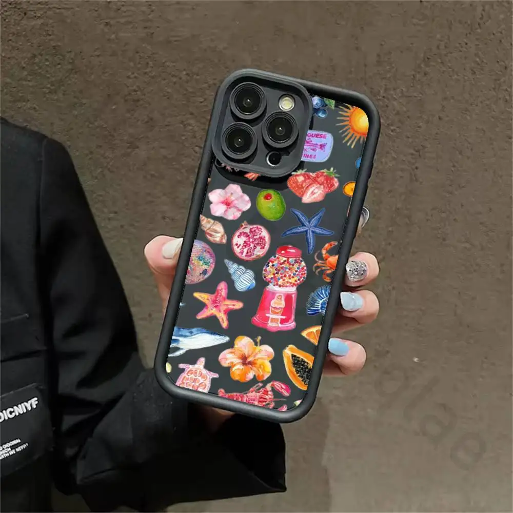 

Summer Vibe Party Clear Silicone Case For iPhone 13 11 15 17 12 14 16 Pro Max 17 Air Plus SE Shockproof Soft Protective Cover