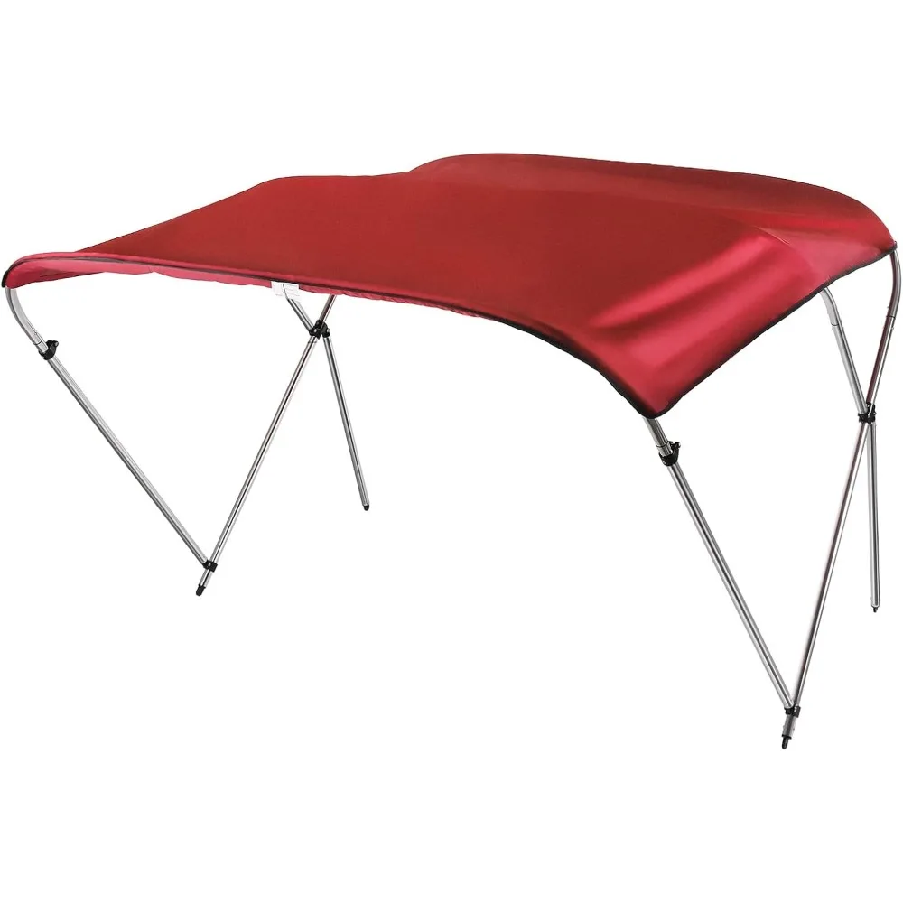 Top Boat Sun Shade Canopy Waterproof Top with Aluminum Alloy Frame Mounting Hardware