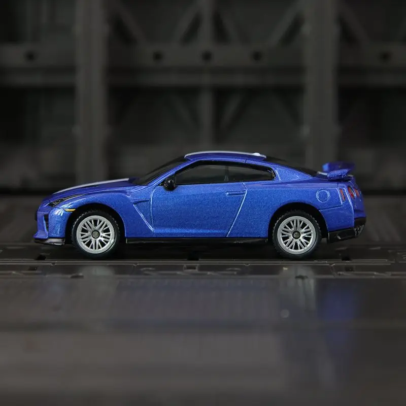 1: 64 simulação Nissan GT-R35, modelo estático, carro de presente colecionável de metal