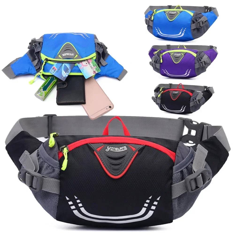 Bike Riding Cycling Running Fishing Hiking Waist Bag Fanny Pack Outdoor Sport Belt Kettle Pouch Gym Fitness Water Bottle Pocket