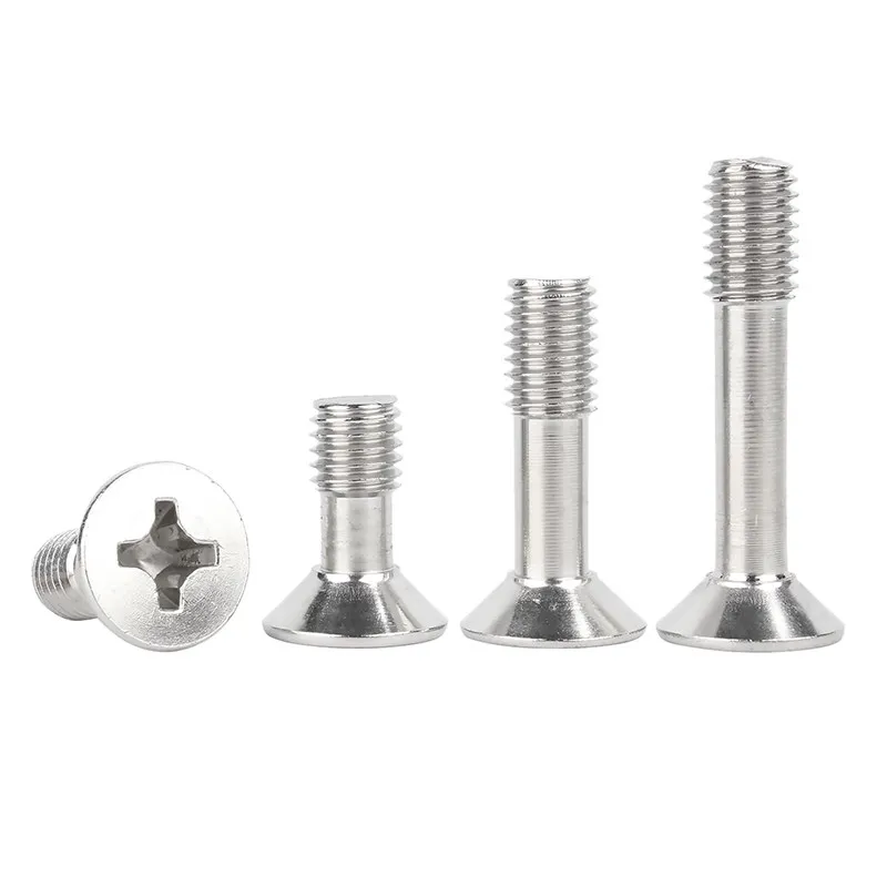 304 Stainless Steel Cross Countersunk Head Screw GB819 Cross anti Slip Flat Head Half Threaded Bolt M2 M2.5 M3 M4 M5 M6 M8