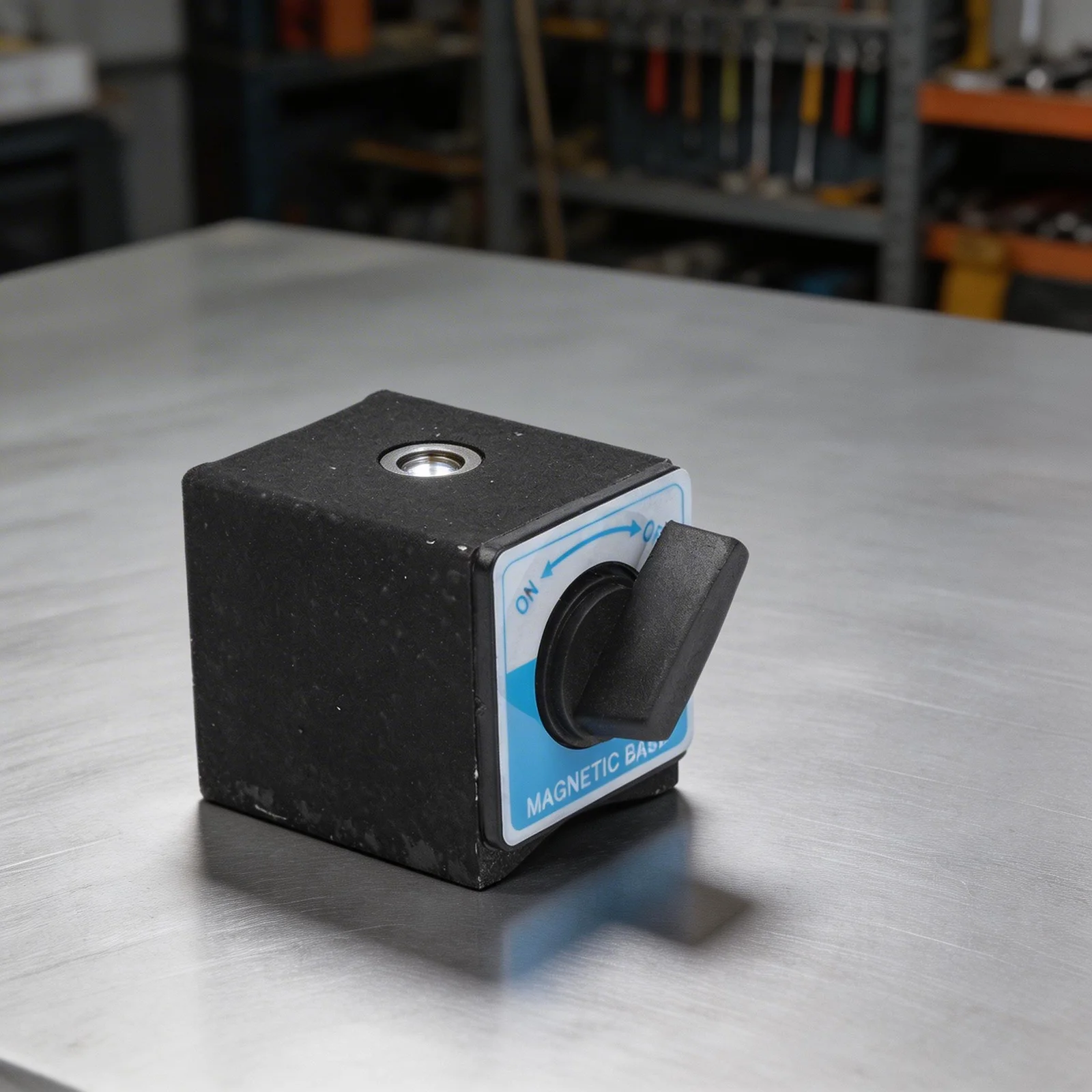 Magnetic Base with Holding Power and M8 Screw Hole for Dial Indicator Holder Positioning and Measurement Instrument Mounting