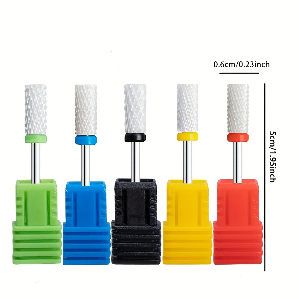 1 قطعة أو 5 قطع مثقاب تلميع الأظافر، مناسب لتلميع وإزالة البشرة، متين وسهل الاستخدام، أداة أظافر #4