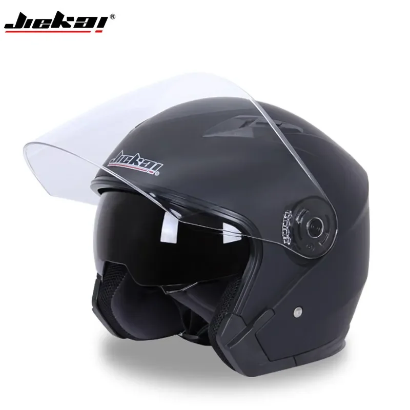 NEW Motorcycle Electric Bicycle Helmet Four Seasons DoubleLenses Racing Half Helmets Motorbike Helmet Medio Casco