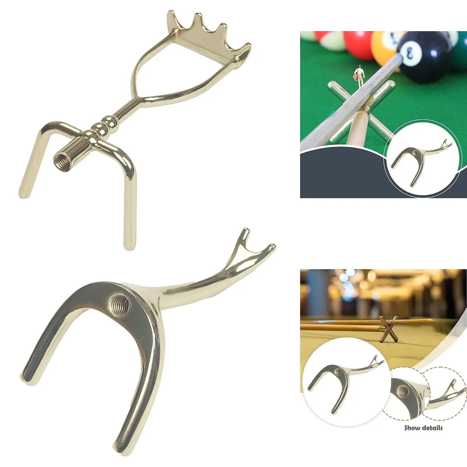 Billiard Cue Bridge Head Pool Cue Rest for Competition Beginners Indoor Game