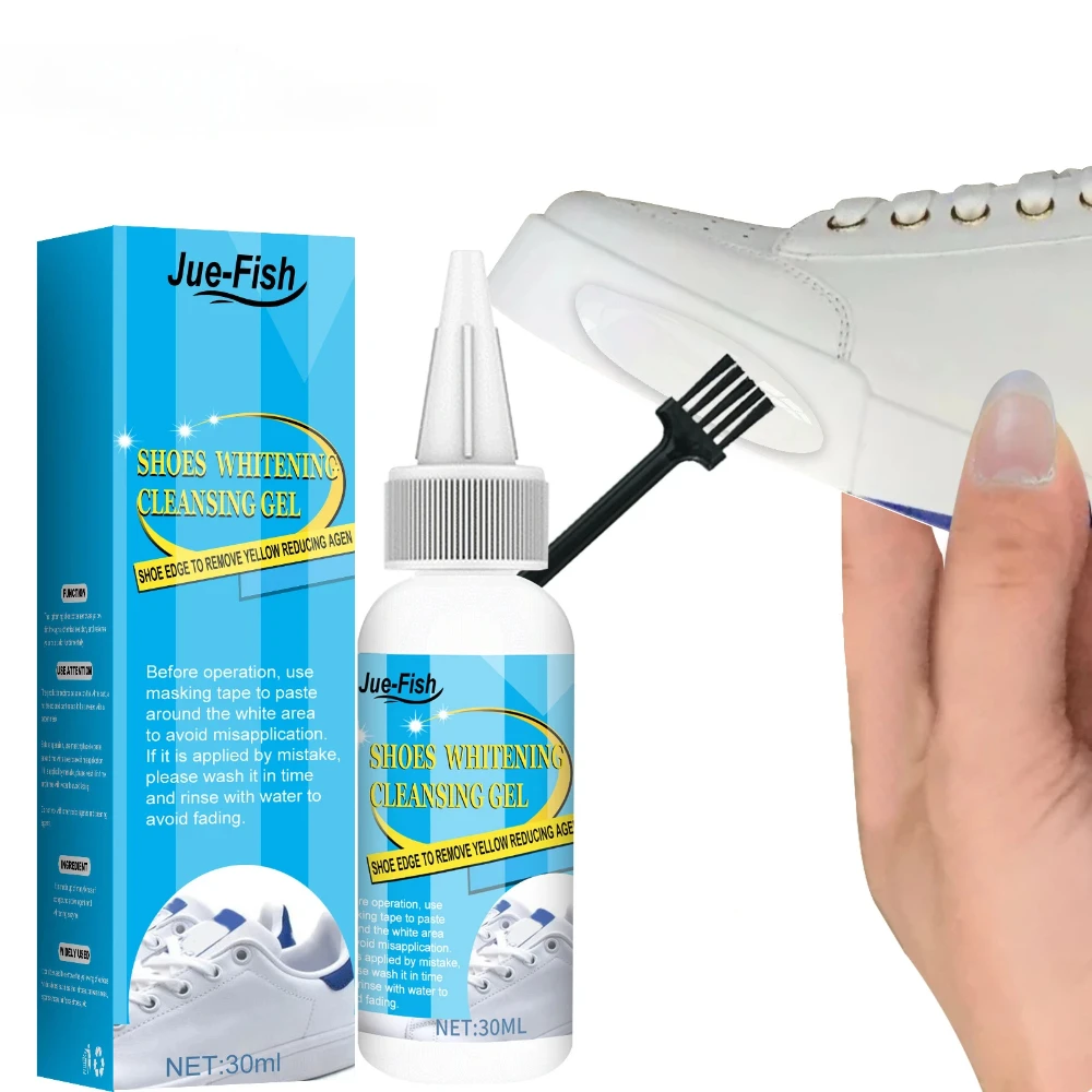 White Shoe Cleaner Kit Whitening Cleaning Gel Does Not Damage Shoes Oxidation Removes Dirt Yellow Shoes Sports Shoe Cleaner Kit