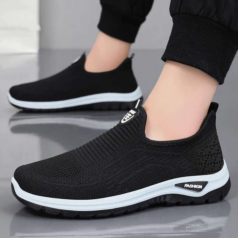 New Summer Shoes for Men Breathable Non-smelly Casual Shoes Sports Shoes and Elderly Couples Outdoor Lightweight Men's Sneaker