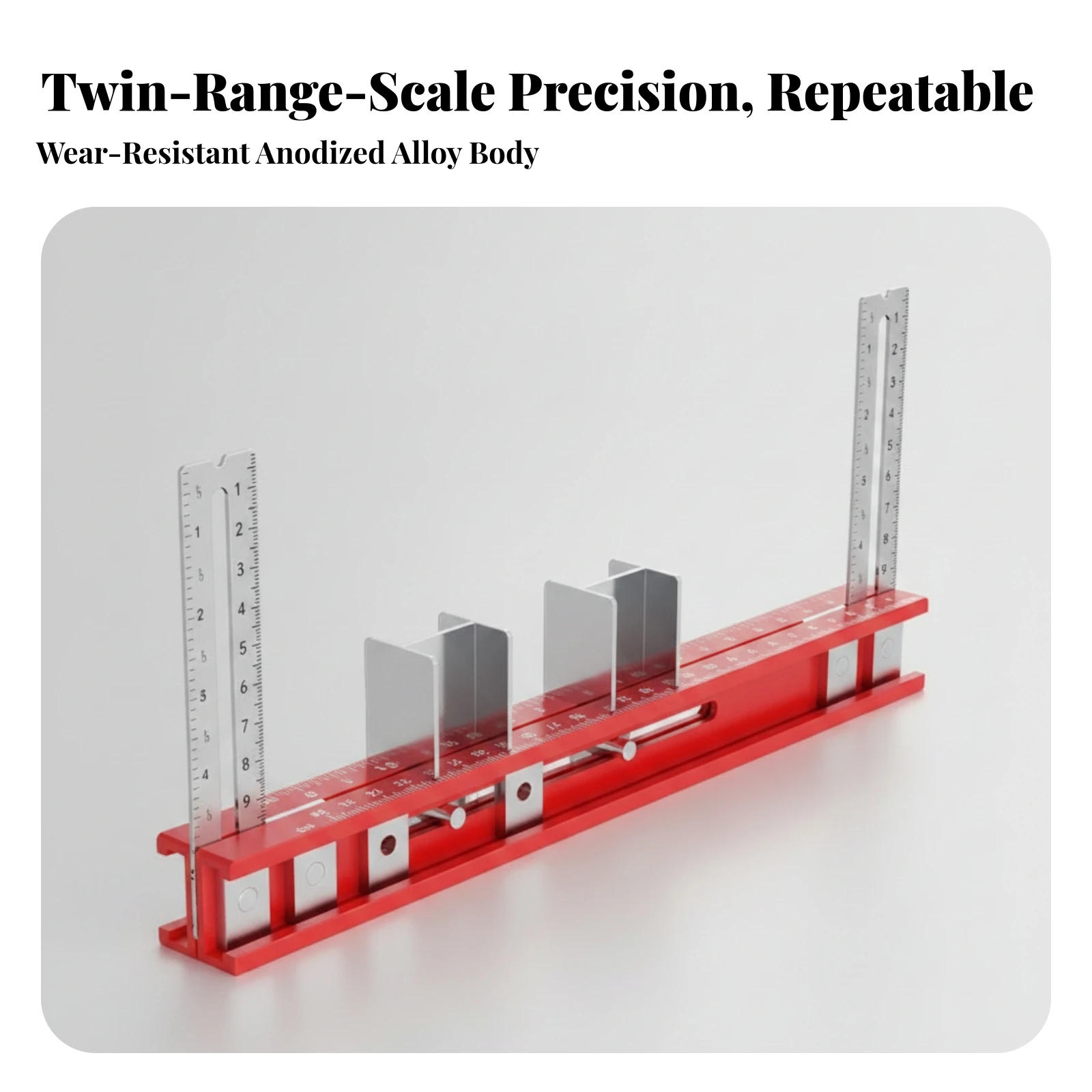 Hanging Rod Positioning Ruler Adjustable Wardrobe Rod Installation Guide Placement Positioning Tool Double-Sided Tool Sturdy
