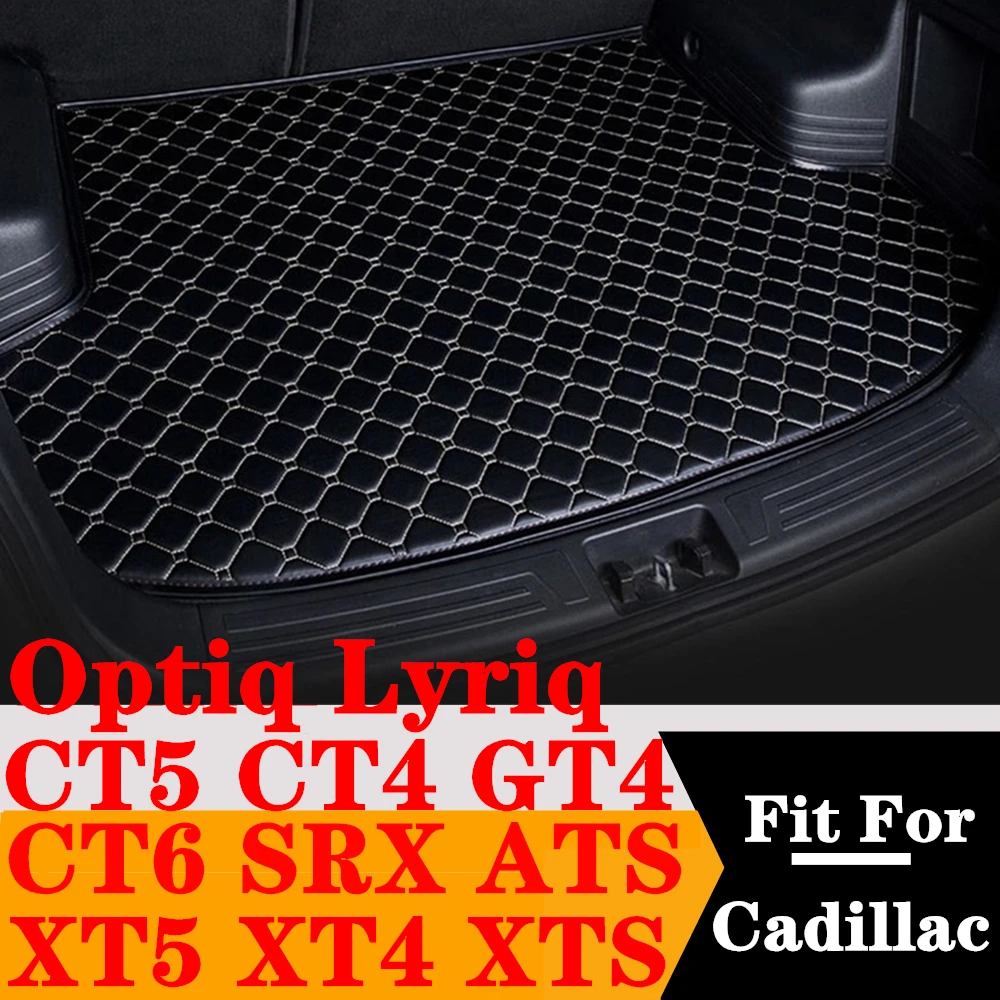 Коврик в багажник автомобиля для Cadillac XT5 XTS CT5 CT6 XT4 SRX ATS LYRIQ CT4 GT4 OPTIQ Задний грузовой вкладыш Хвостовой багажник Лоток багажника Коврик