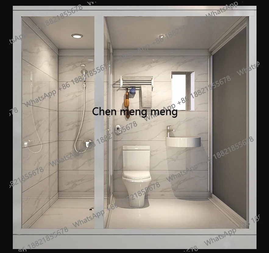 Prefab Bathroom Pod Shower Room Integrated All in One Bathroom Complete Shower Room With Toilet