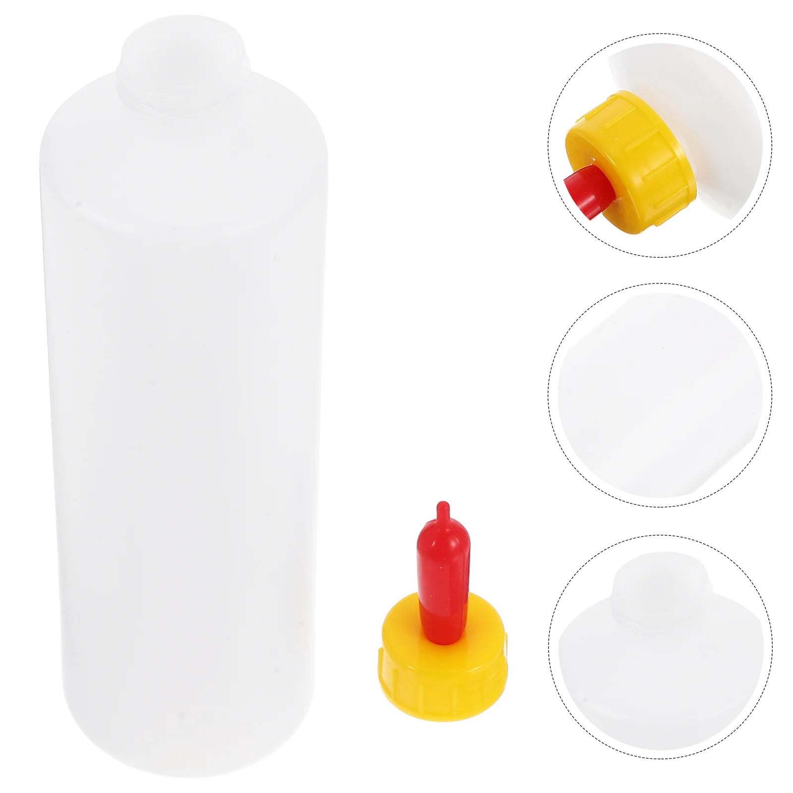 

400ml Small Animal Bottle Premium Plastic Calf Lamb Feeding Jug Lightweight Safe Nursing Bottle for Young