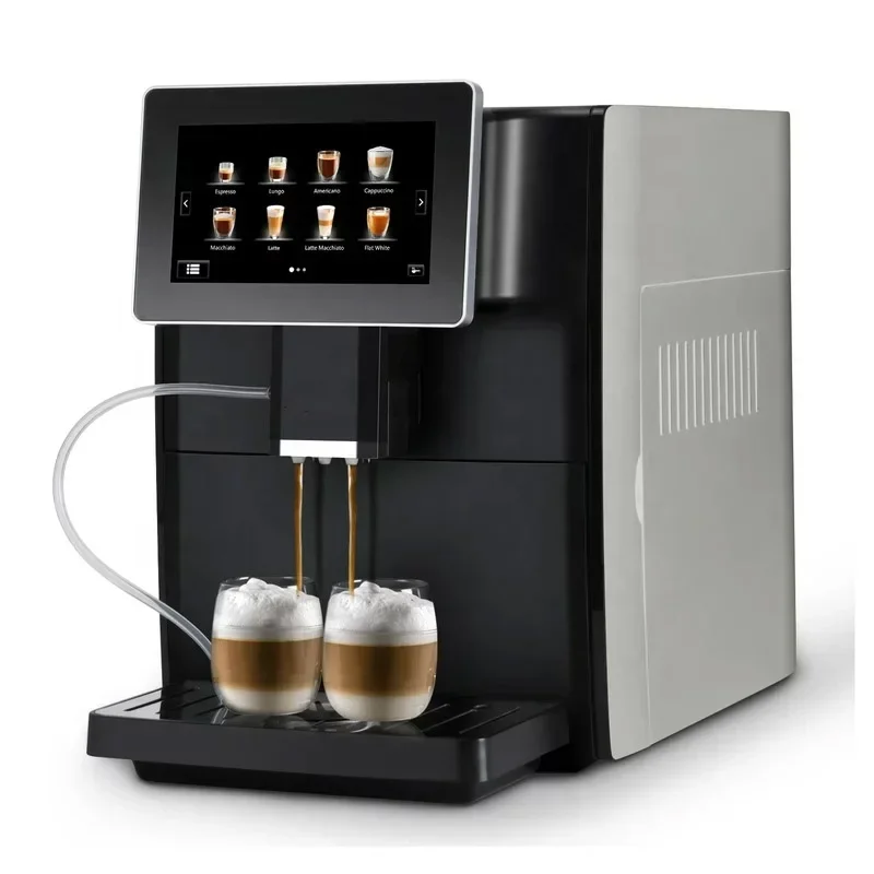 Fully Automatic Coffee machine Digital Intuitive Touch screen commercial and home espresso coffee machine with milk