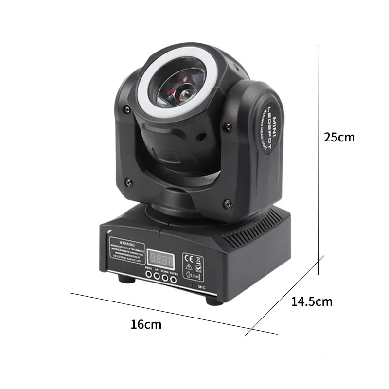 Imagem -02 - Mini Led Feixe Moving Head dj Controlador 60w Feixe com Faixa de Luz dj Discoteca Luzes Moving Head Lamp Super Bright Peças Lote 60w