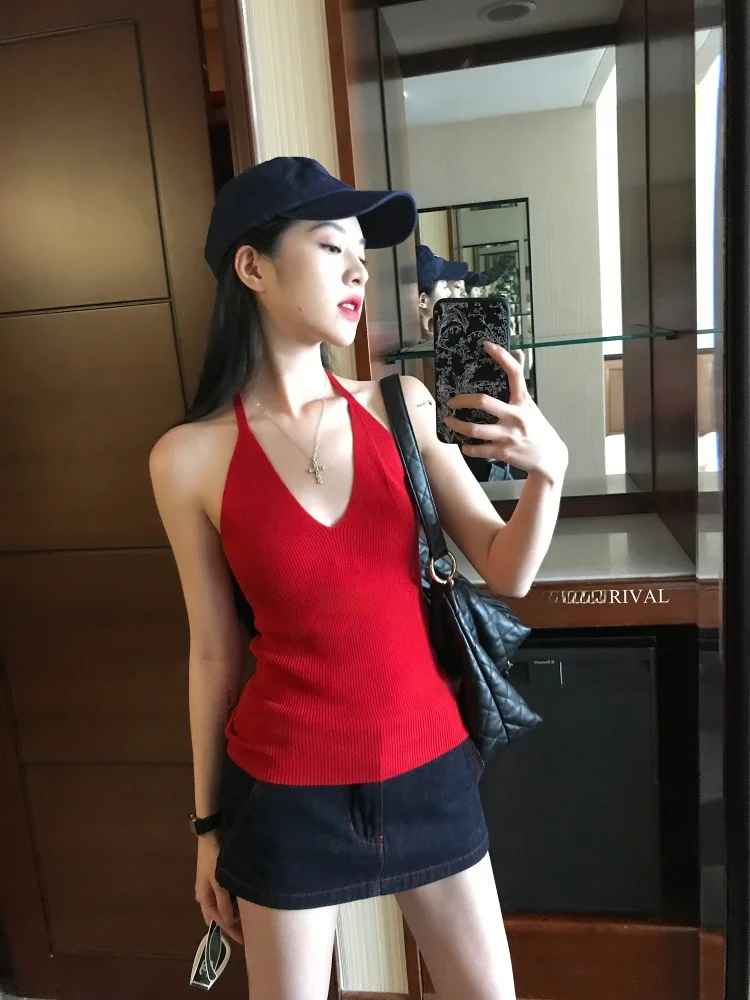 

High Waist A-Line Skirt Women's Slim Fit Denim Skirt Color Blo Stitching Faionable ort Skirts Summer Cotton Skirts