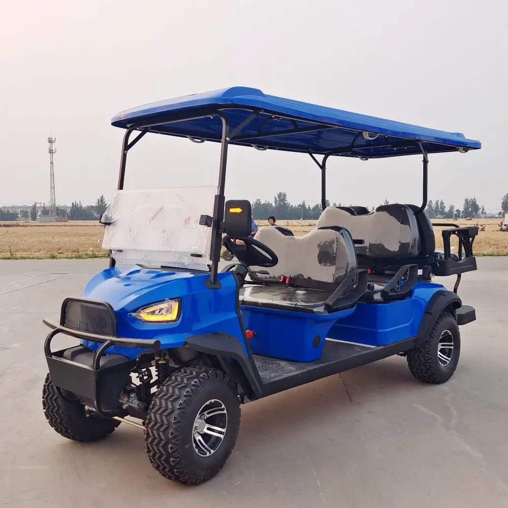 High Performance Golf Carts Electric 60v 4000w Cheap Electric Golf Carts With Folding Windshield