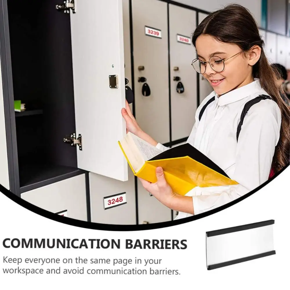 

Магнитные держатели для этикеток из белой бумаги с сильным магнитом, защитной пленкой, регулируемые, без беспорядка