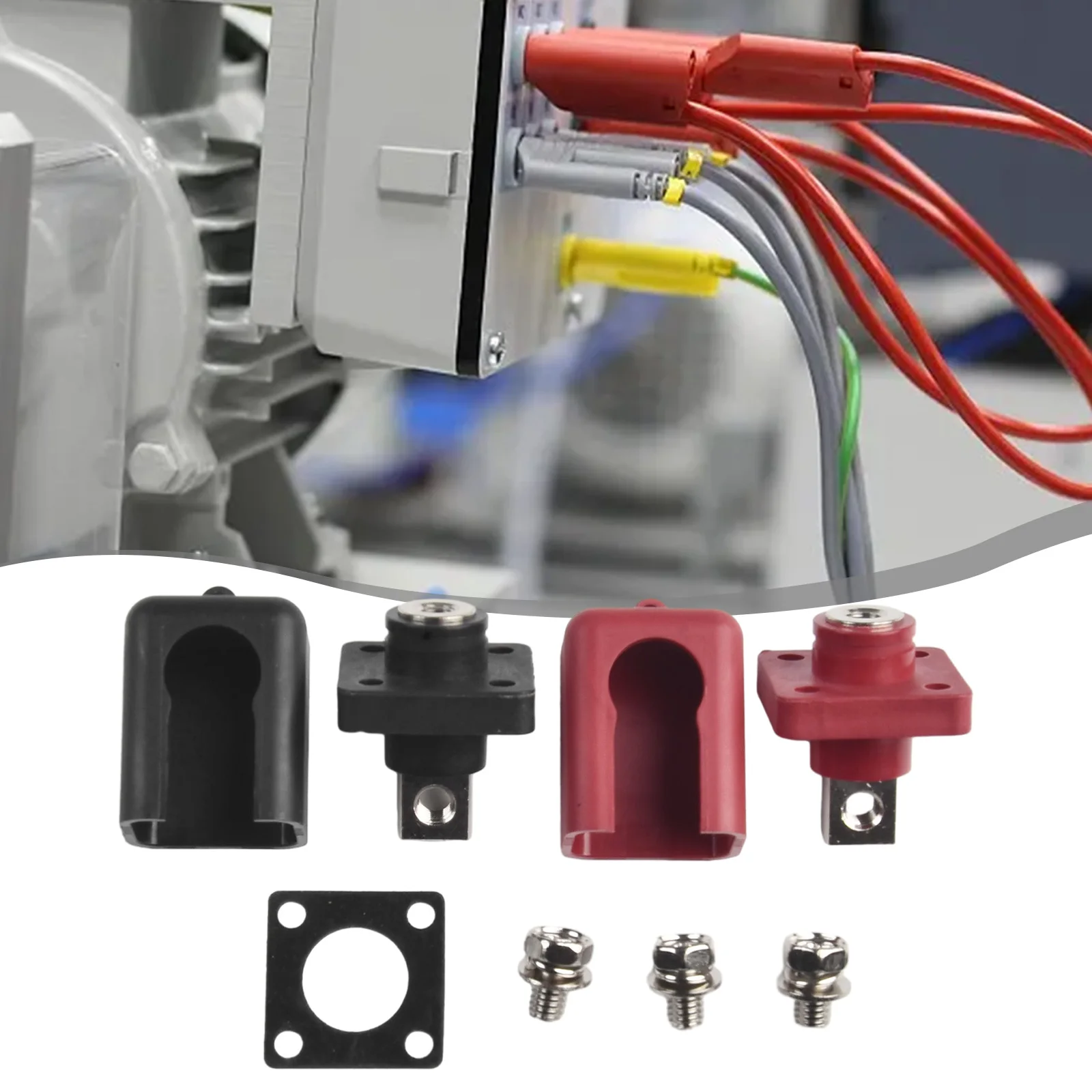 Terminal de armazenamento de energia de bateria de lítio, 2 peças 120a, todo em cobre, conector de bateria, acessórios de equipamentos elétricos para melhoria da casa