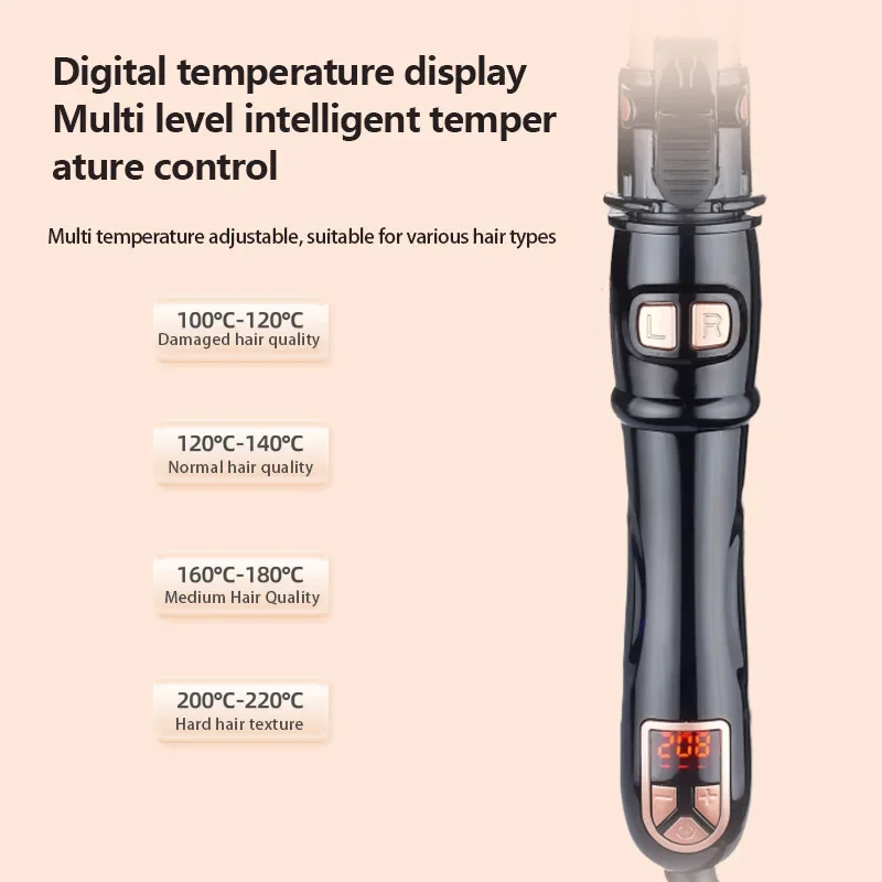 

Fully automatic rotating electric curling rod, automatic curling machine, divine O wound hair, big wave curling hair beauty