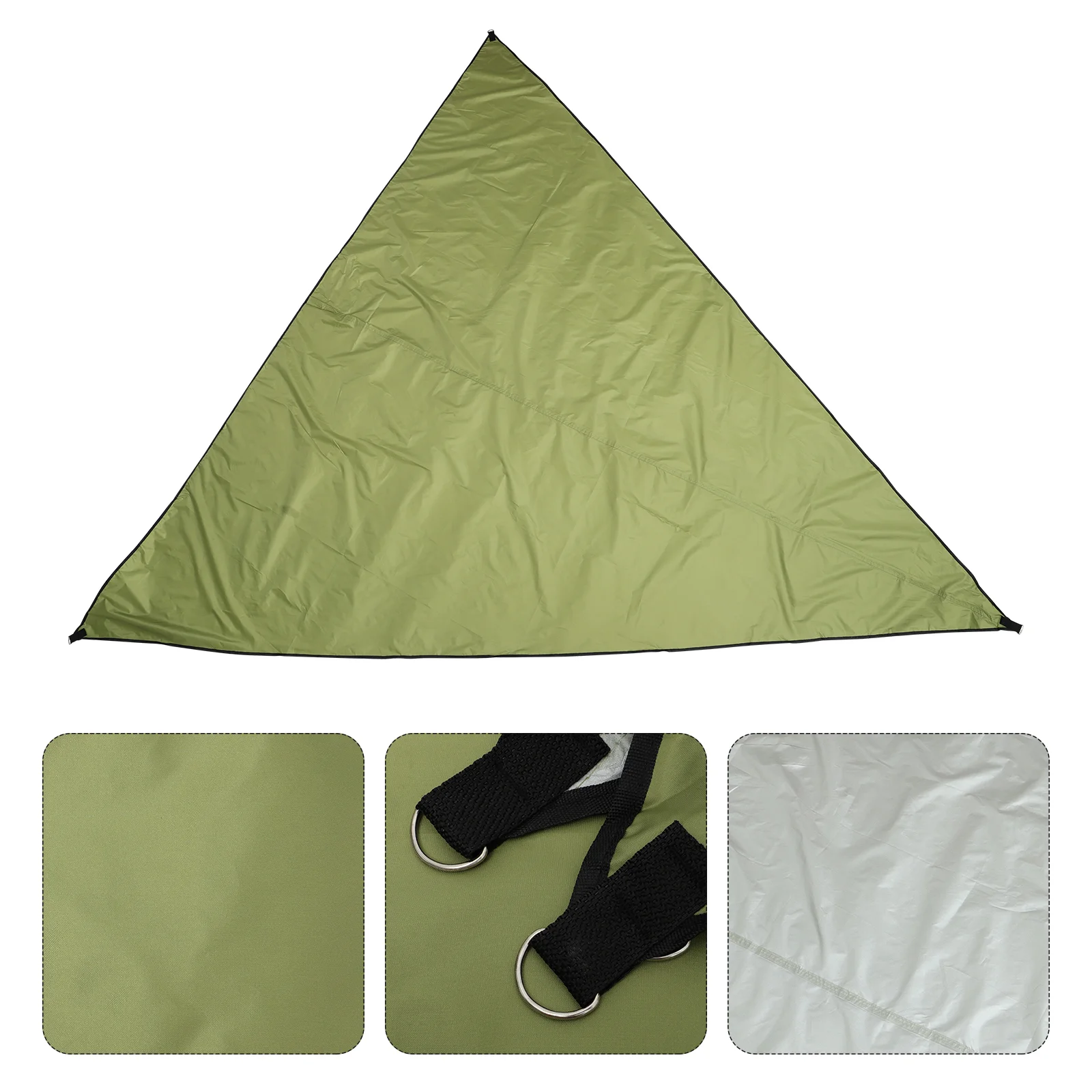 Waterproof Shade Canopy Outdoor Sunshade Canvas Tent Shading Sail Triangle Triangular Protective Accessories