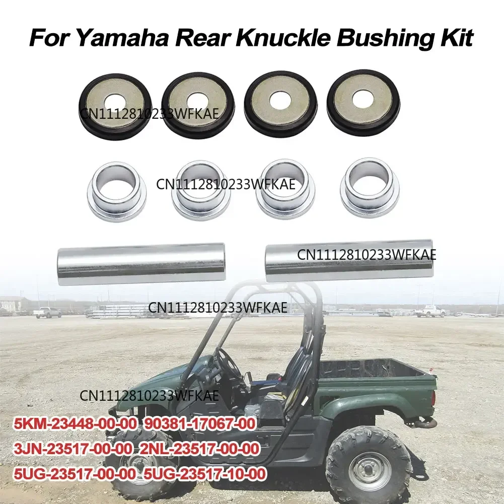 New Rear Knuckle Bushing Kit For Yamaha Rhino 450 660 700 Grizzly Kodiak 400 450 700 Big Bear 400 5KM-23448-00-00 90381-17067-00