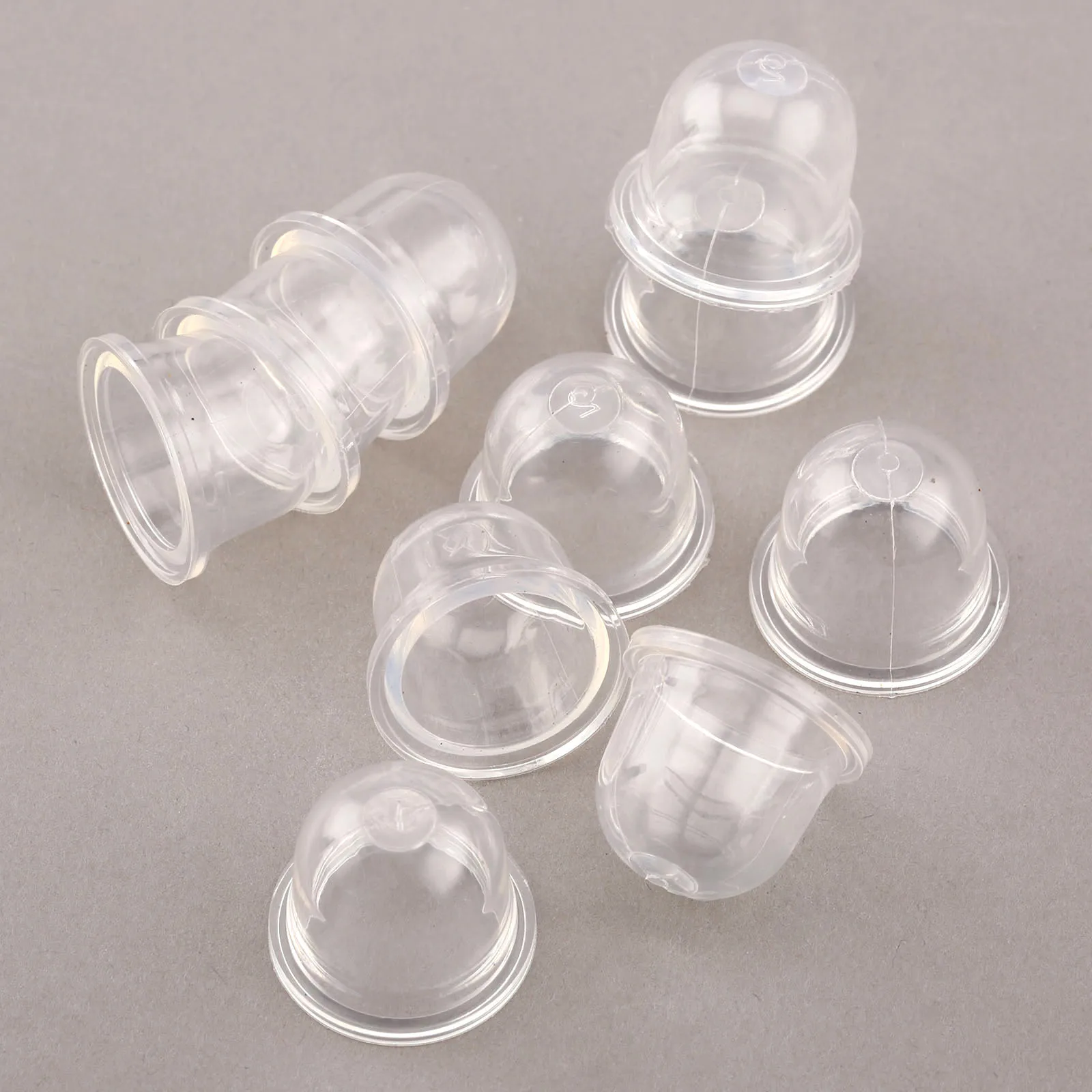 10Pcs 19/22mm Clear Carb Primer Bulb Cap Carburetor Spare Parts Small Fuel Pump For Chainsaws Blower Trimmer Brushcutter Replace