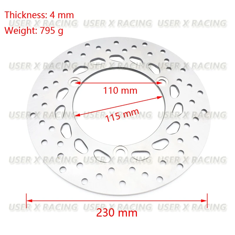 USERX Universal motorcycle Brake Disc Rotor For YAMAHA N-MAX NMAX 155cc 2DP F582W F582U 00 scooter