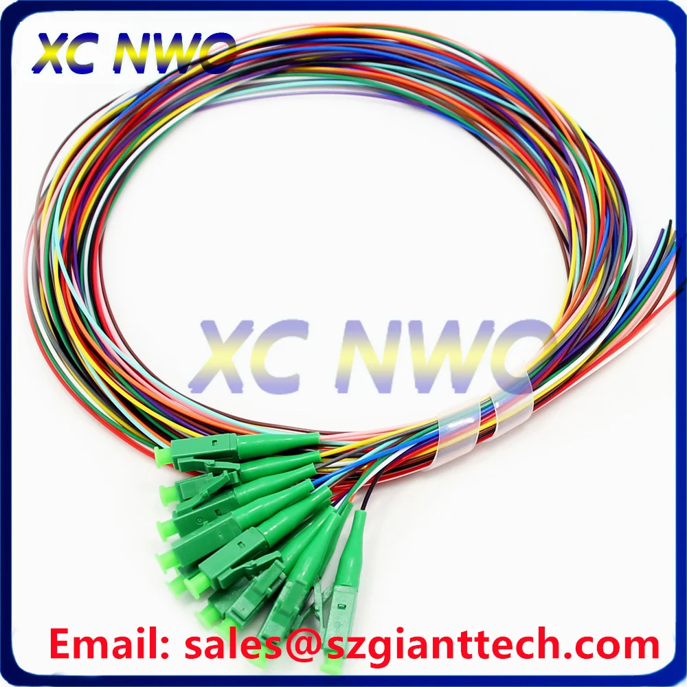 10pcs 12Colors LC/UPC LC/APC SM(9/125) G657A1-0.9mm Fiber Pigtail Cable-1M/2M Singlemode Optical Patch Cord