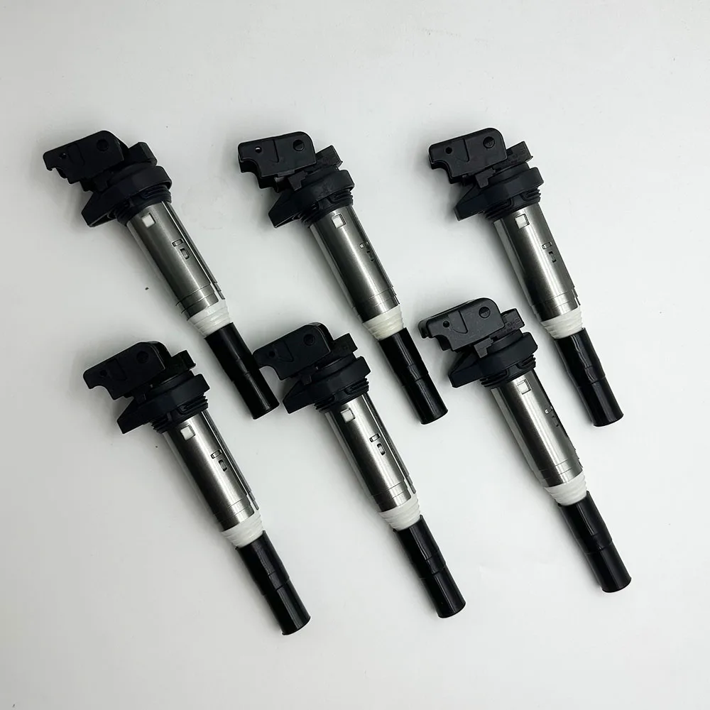 1/6PCS 12138616153 12137594596 Ignition Coil Ignition System 0221504470 For BMW E60 E61 F10 F11 E39 F07 520I 523I 525I 528I