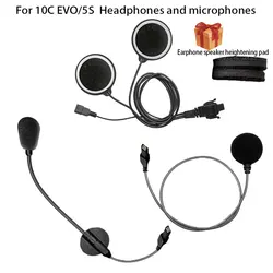 for Sena 10C EVO/5S Motorcycle Camera Bluetooth Communication Device  headphones And microphone