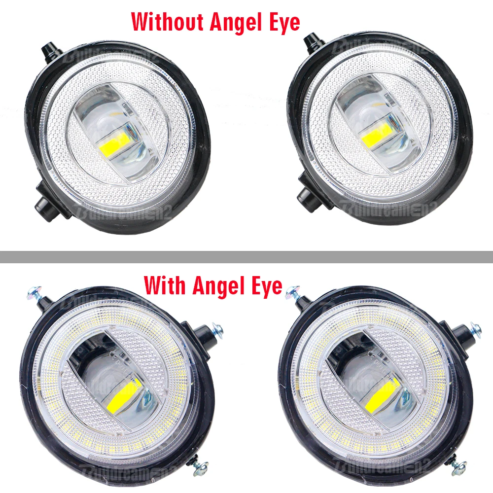 2 Pieces 30W H11 Car Angel Eye LED Fog Light DRL Daytime Runing Lamp 8000LM For Mazda MX-5 MX5 Miata Roadster 2006-2015