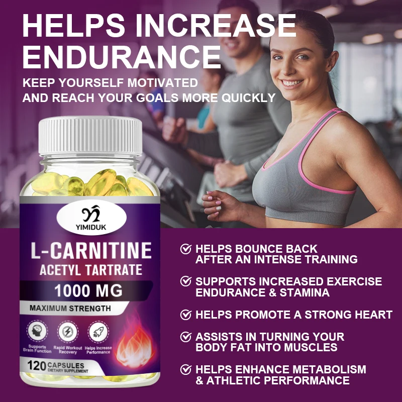 Acetyl L-Carnitine - High Potency Supports Natural Energy Production, Sports Nutrition, Supports Memory & Concentration