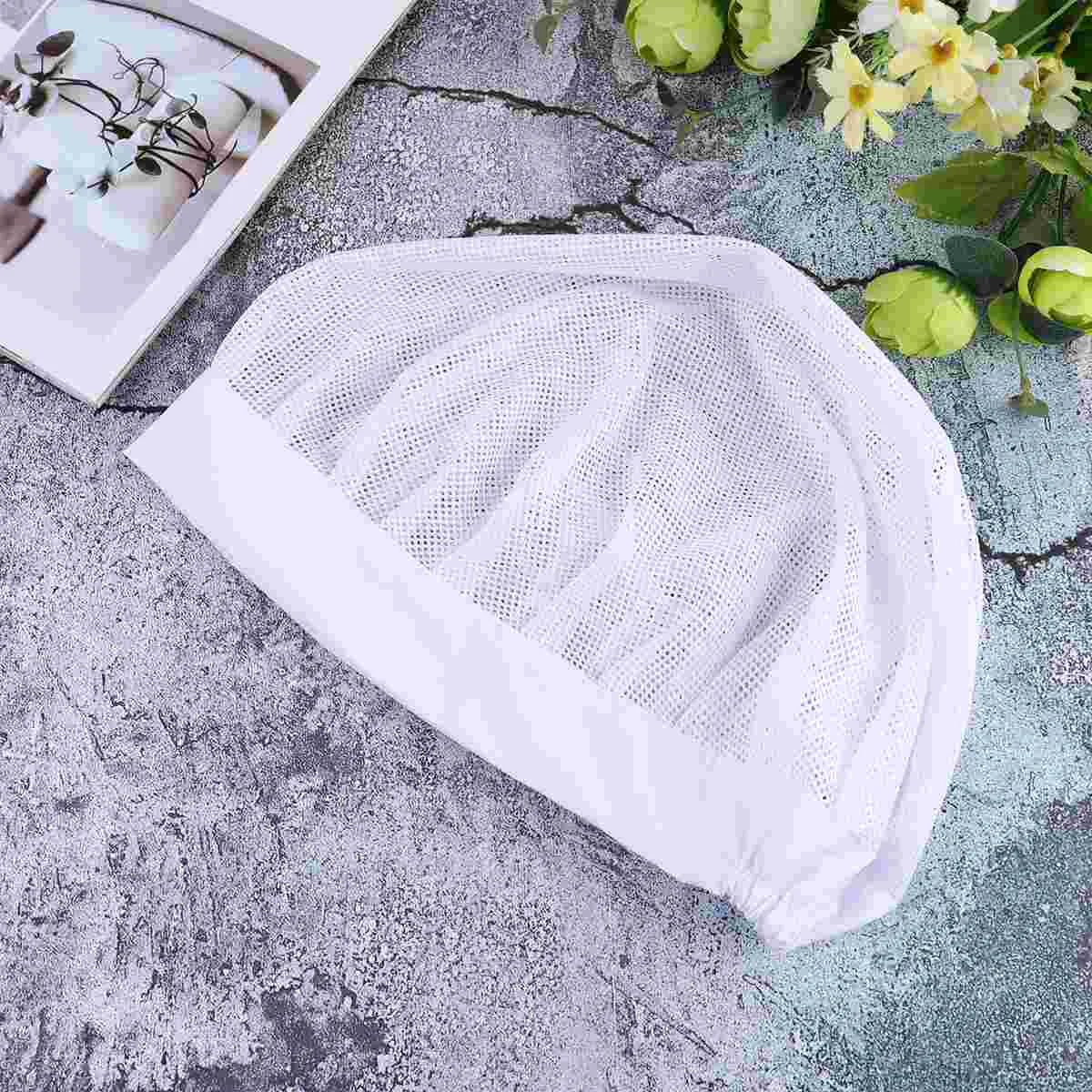 Chef Hat Women's Nurse Hair Net Nets Curly Bonnet for Sleeping Cotton Cap