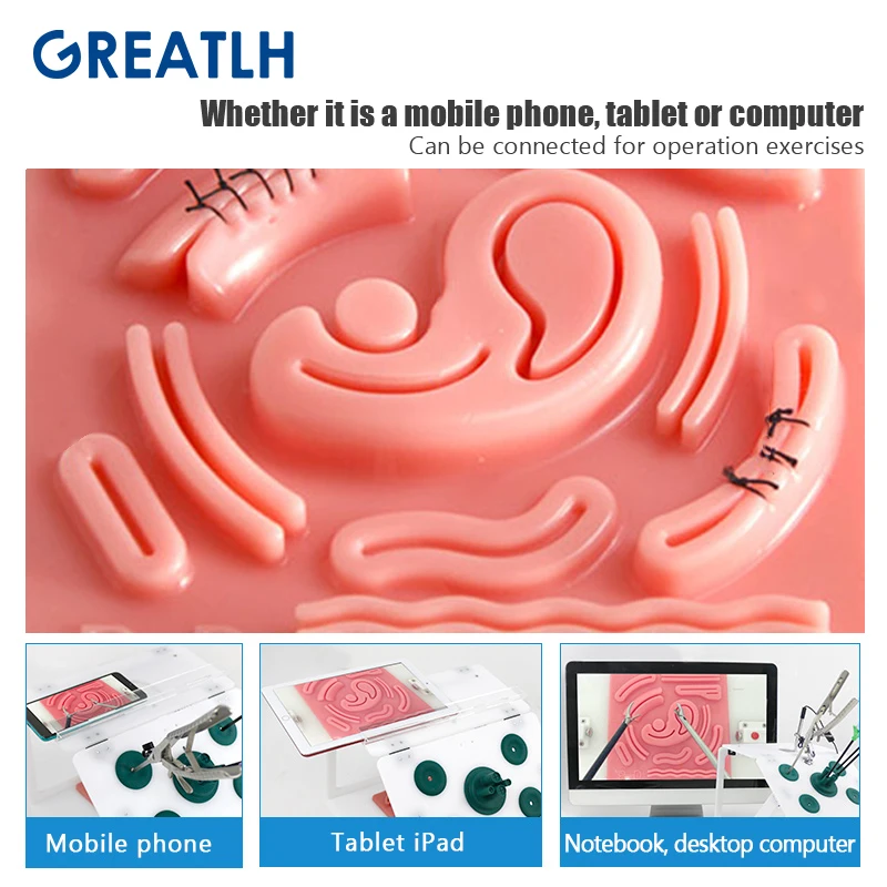 Laparoscopic Simulation Stitching 3D Silicone Module Surgical Training Skin Suture Pad Soft Lifelike for Teaching Demonstration