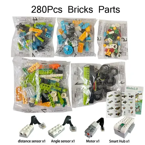 WeDo 2.0 Charge Version Building Blocks Set Compatible with 45300 Core Compatible DIY Construction Toys Perfect Christmas Gift