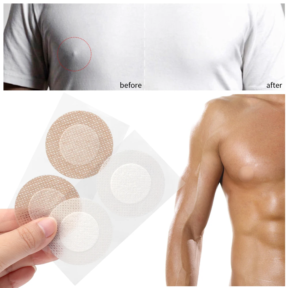 2/20PCS Men Nipple Cover Adhesive Chest Paste Women Invisible Lift Underwear Running Anti Friction Disposable Nipples Stickers