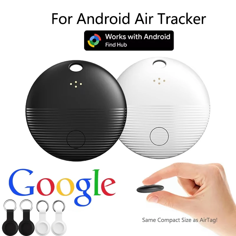 1-4PCS Android Smart Tag Works With Google Android Find Hub Portable Anti Lost Car GPS Locator Tracking Device For Truck Wallet