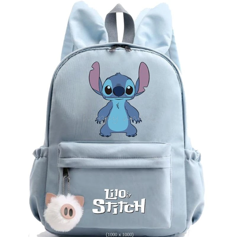 Cute Disney Lilo Stitch Backpack for Girls Boys Student Teenager Children Rucksack Women Casual School Bags Kids Birthday Gift