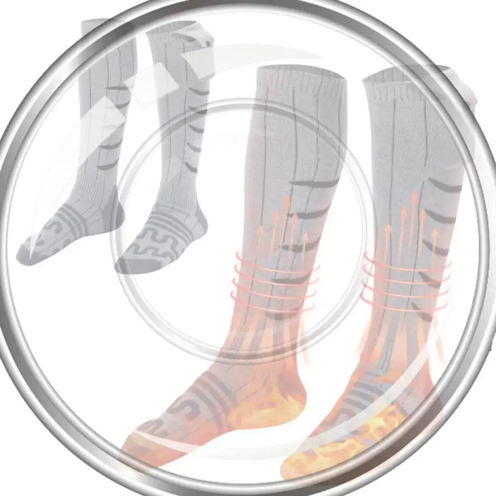 

Electric Heated Socks Cold-Proof Winter Heating Socks Fast Heating Winter Warm Thermal Socks Washable for Outdoor Skiing Hiking